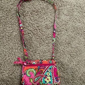 Vera Bradley Petite Crossbody Pink Swirls